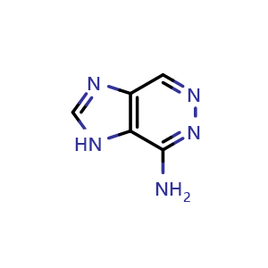 Chemical structure of 1H-imidazo[4,5-d]pyridazin-7-amine , CAS 10310-25-5, AChemBlock U105542