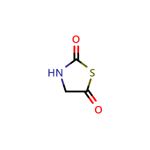 Chemical structure of 2,5-Thiazolidinedione , CAS 16874-97-8, AChemBlock U105556