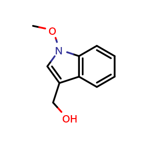 Chemical structure of 1-Methoxy-1H-indole-3-methanol , CAS 110139-35-0, AChemBlock U105624