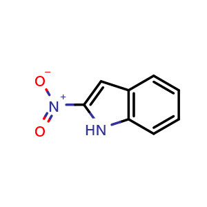 Chemical structure of 2-Nitro-1H-indole , CAS 193686-70-3, AChemBlock U105625