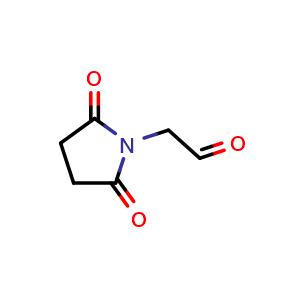 Chemical structure of 2,5-Dioxo-1-pyrrolidineacetaldehyde , CAS 676558-37-5, AChemBlock U105642