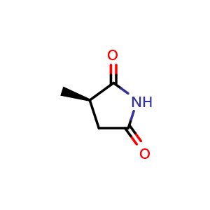 Chemical structure of (3R)-3-methyl-2,5-pyrrolidinedione , CAS 117307-07-0, AChemBlock U105649