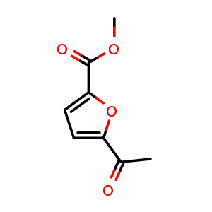 Chemical structure of 5-Acetyl-2-furancarboxylic acid methyl ester , CAS 13341-79-2, AChemBlock U105695