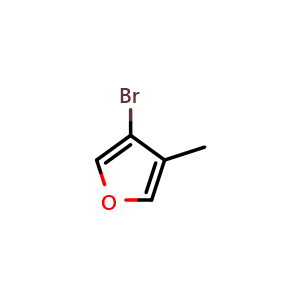Chemical structure of 3-Bromo-4-methyl-furan , CAS 176042-58-3, AChemBlock U105698