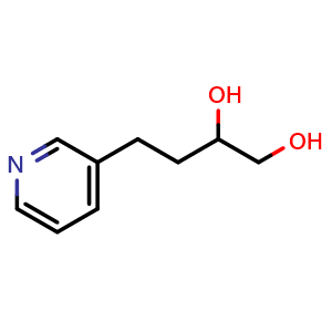 Chemical structure of 4-(3-Pyridinyl)-1,2-butanediol , CAS 323202-03-5, AChemBlock U105742
