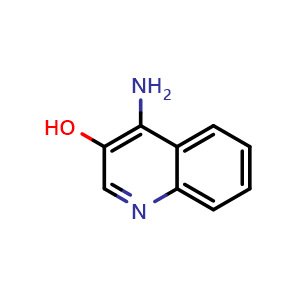 Chemical structure of 4-Amino-3-quinolinol , CAS 53972-05-7, AChemBlock U105753
