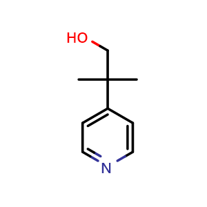 Chemical structure of B,b-dimethyl-4-pyridineethanol , CAS 34995-28-3, AChemBlock U105755
