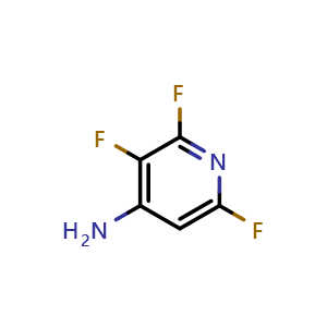 Chemical structure of 2,3,6-Trifluoro-4-pyridinamine , CAS 63489-55-4, AChemBlock U105764