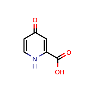 Chemical structure of 1,4-Dihydro-4-oxo-2-pyridinecarboxylic acid , CAS 98321-24-5, AChemBlock U105767