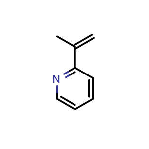 Chemical structure of 2-(1-Methylethenyl)-pyridine , CAS 6515-13-5, AChemBlock U105770
