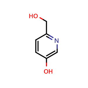 Chemical structure of 5-Hydroxy-2-pyridinemethanol , CAS 40222-77-3, AChemBlock U105773