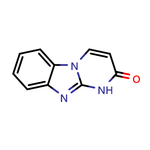 Chemical structure of Pyrimido[1,2-a]benzimidazol-2(1H)-one , CAS 24811-78-7, AChemBlock U105790