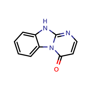 Chemical structure of Pyrimido[1,2-a]benzimidazol-4(10h)-one , CAS 36320-82-8, AChemBlock U105791