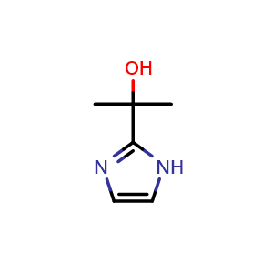 Chemical structure of A,a-dimethyl-1H-imidazole-2-methanol , CAS 36365-23-8, AChemBlock U105805