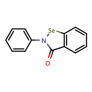 Chemical structure of Ebselen , CAS 60940-34-3, AChemBlock U105818