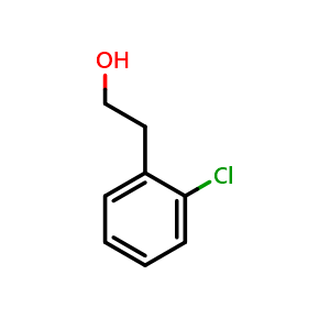 Chemical structure of 2-Chloro-benzeneethanol , CAS 19819-95-5, AChemBlock U105855