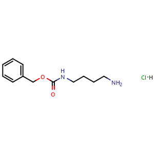 Chemical structure of N-Cbz-1,4-diaminobutane hydrochloride , CAS 18807-73-3, AChemBlock U105865