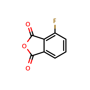 Chemical structure of 3-Fluorophthalic anhydride , CAS 652-39-1, AChemBlock U105880