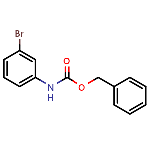 Chemical structure of N-Cbz-3-bromoaniline , CAS 361337-08-8, AChemBlock U105889