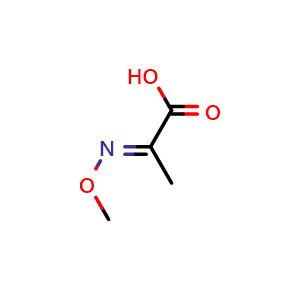 Chemical structure of 2-(Methoxyimino)propanoic acid , CAS 27752-38-1, AChemBlock U105900