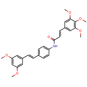 (E)-N-(4-((E)-3,5-Dimethoxystyryl)phenyl)-3-(3,4,5-trimethoxyphenyl)acrylamide