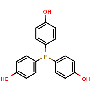 Chemical structure of Tris(4-hydroxy-phenyl)phosphine , CAS 26707-09-5, AChemBlock U105938
