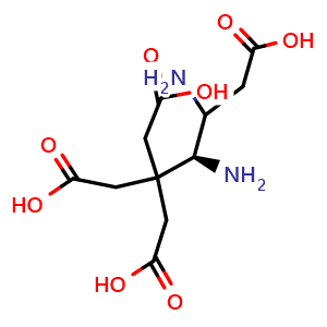 Chemical structure of (S)-(+)-1,2-propanediaminetetraacetic acid , CAS 15250-41-6, AChemBlock U105941