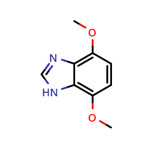 Chemical structure of 4,7-Dimethoxybenzimidazole , CAS 7711-50-4, AChemBlock U105942