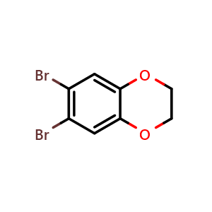 Chemical structure of 6,7-Dibromobenzo(1,4)dioxan , CAS 25812-80-0, AChemBlock U105943