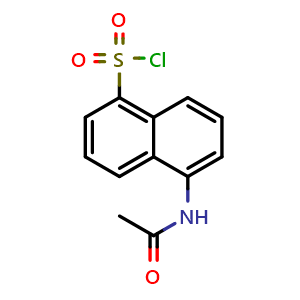Chemical structure of 5-Acetamidonaphthalene-1-sulfonyl chloride , CAS 52218-37-8, AChemBlock U105949