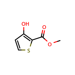 Chemical structure of Methyl 3-hydroxythiophene-2-carboxylate , CAS 5118-06-9, AChemBlock U105956