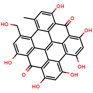 Chemical structure of Pseudohypericin , CAS 55954-61-5, AChemBlock U105965