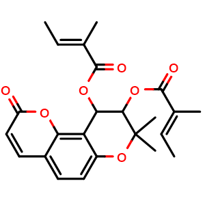 Chemical structure of Praeruptorin B , CAS 73069-28-0, AChemBlock U105968