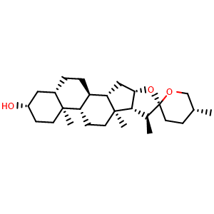 Chemical structure of Tigogenin , CAS 77-60-1, AChemBlock U105973