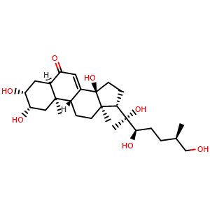 Chemical structure of 25R-Inokosterone , CAS 19682-38-3, AChemBlock U105978