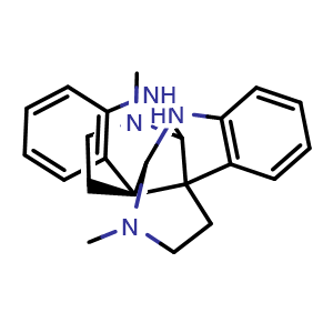 Chemical structure of Calycanthine , CAS 595-05-1, AChemBlock U105984