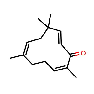 Chemical structure of Zerumbone , CAS 471-05-6, AChemBlock U105989