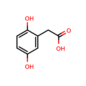 Chemical structure of Homogentisinic acid , CAS 451-13-8, AChemBlock U105992