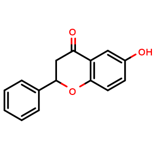 Chemical structure of 6-Hydroxyflavanone , CAS 4250-77-5, AChemBlock U105994