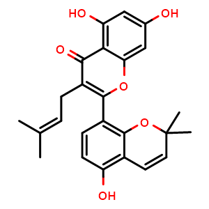Chemical structure of Kuwanon A , CAS 62949-77-3, AChemBlock U105995