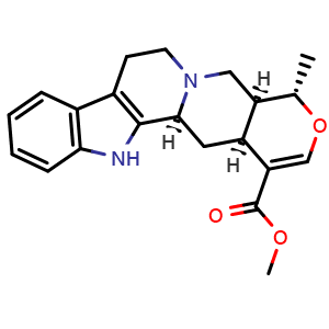Chemical structure of Tetrahydroalstonine , CAS 6474-90-4, AChemBlock U105998