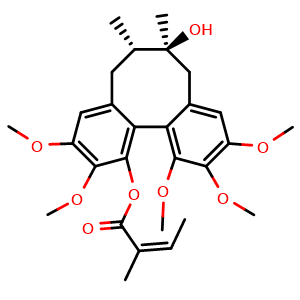 Chemical structure of Angeloylgomisin H , CAS 66056-22-2, AChemBlock U106003
