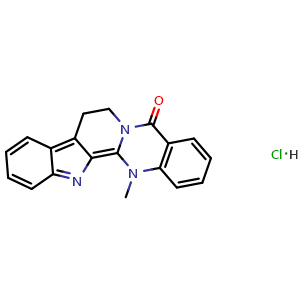 Chemical structure of Dehydroevodiamine hydrochloride , CAS 111664-82-5, AChemBlock U106013
