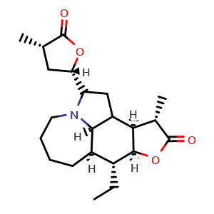 Chemical structure of Tuberostemonine , CAS 6879-01-2, AChemBlock U106020