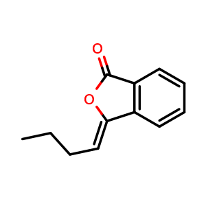 Chemical structure of (Z)-Butylidenephthalide , CAS 72917-31-8, AChemBlock U106027