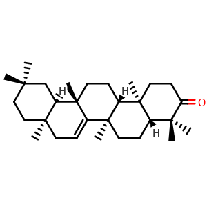 Chemical structure of Taraxera-14-ene-3-one , CAS 514-07-8, AChemBlock U106049
