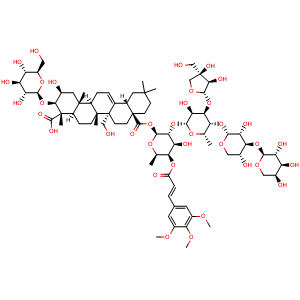 Chemical structure of Onjisaponin F , CAS 79103-90-5, AChemBlock U106052