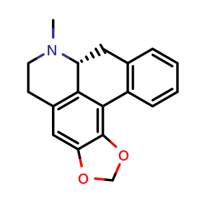 Chemical structure of Roemerine , CAS 548-08-3, AChemBlock U106056