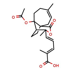 Chemical structure of Pseudolaric acid A , CAS 82508-32-5, AChemBlock U106064