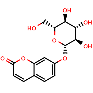 Chemical structure of Skimmin , CAS 93-39-0, AChemBlock U106091